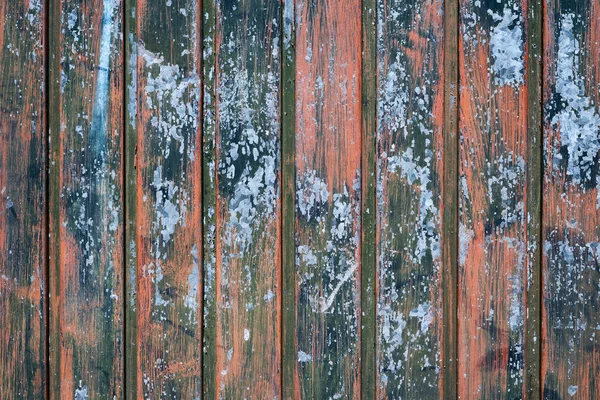 Old Metallic Shutter Red Green Peeling Paint Grunge Background Texture — Stock Photo, Image