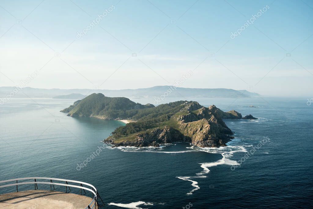 San Martino Island in Islas Cies, Atlantic Islands of Galicia National Park, Pontevedra, Spain