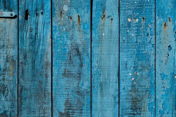 Stare Niebieskie Malowane Wiejskie Drewniane Deski Tło Ściany Lub Tekstury — Zdjęcie stockowe