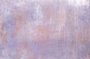 Eski eskimiş paslı metalik çarşaf. Pastel leylak rengi, kabuk soyma, grunge arkaplan ya da doku. 