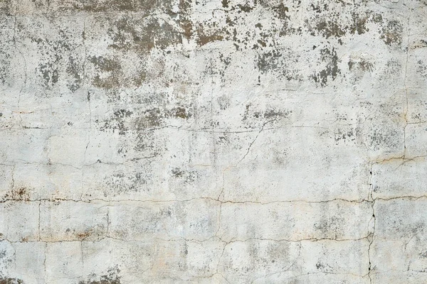 Eski Beyaz Beton Duvar Yıpranmış Alçıyla — Stok fotoğraf