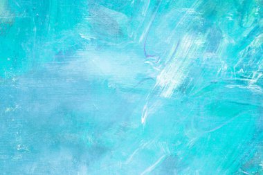 Tablo arkaplanı veya dokusu üzerinde soyut mavi resim 