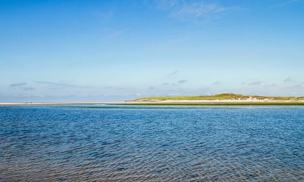 De Slufter doğa koruma alanındaki bataklık manzarası, Hollanda 'nın kuzeyindeki Texel adasındaki Nationaal Park Duinen van Texel
