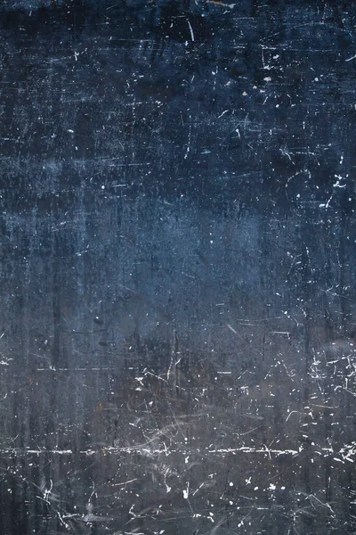 Старий Вивітрений Подряпаний Металевий Лист Темно Синій Гранжевий Зношений Фон — стокове фото