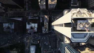 Öğleden sonra gökdelenlerin yükseldiği Manhattan 'ın havadan görünüşü mimari harikaları ve şehir planlarını vurguluyor..