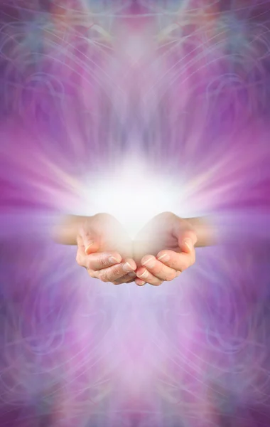 Receiving a Reiki Attunement Stock Image