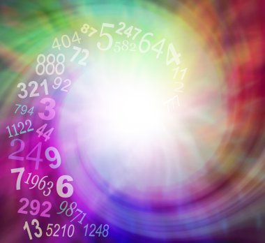 Spiraling Numbers Energy clipart