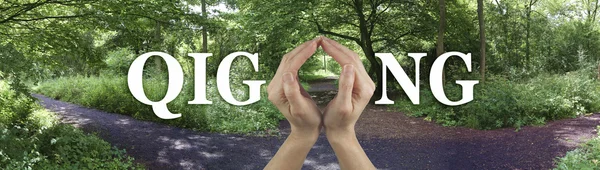 Tome el camino hacia la curación de Qi Gong —  Fotos de Stock