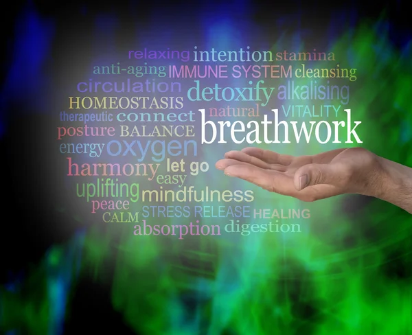 Beneficios de BREATHWORK — Foto de Stock