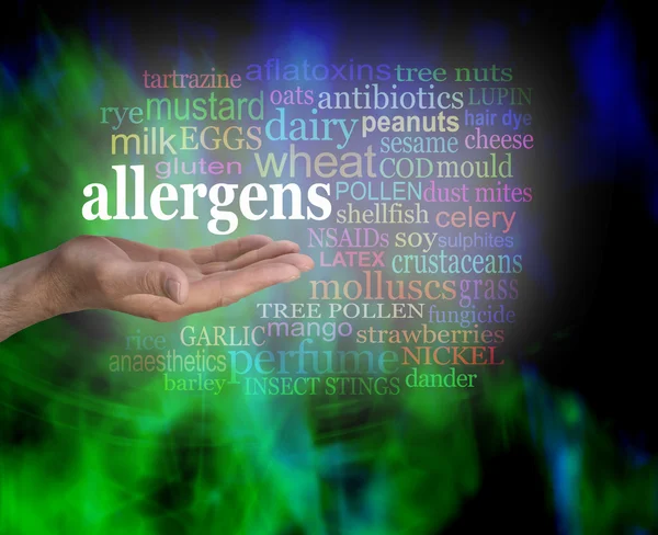 Allergenen Word Cloud — Stockfoto