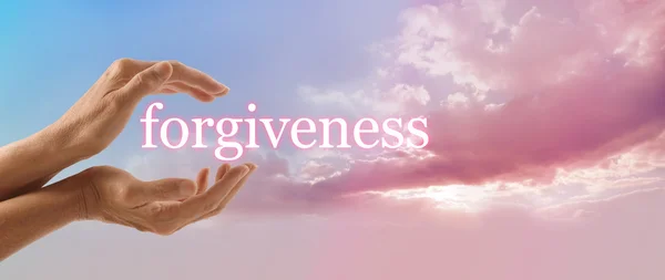 Forgive and release to your Higher Power — Stock Photo, Image