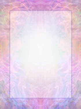 Ethereal Spiritual Healing Certificate Diploma Award Background -  graduated misty pink peach blue background with a white centre panel and faint line border ideal for use as healers certificate    clipart