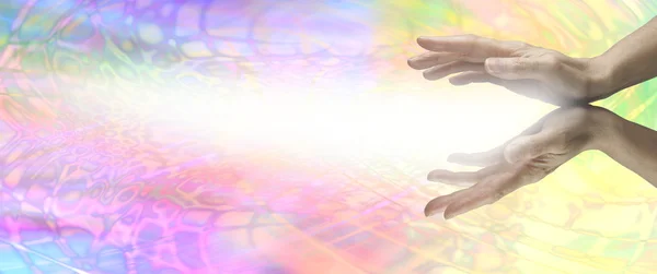 Transmisión de energía reiki — Foto de Stock