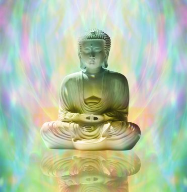 Buda huzurlu meditasyon