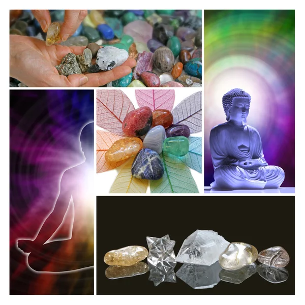 Holistic Healing Collage — Stock Photo, Image