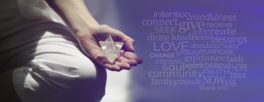 Mindfulness meditasyon Word Cloud afiş