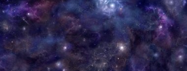 Derin uzay Web sitesi banner arka plan