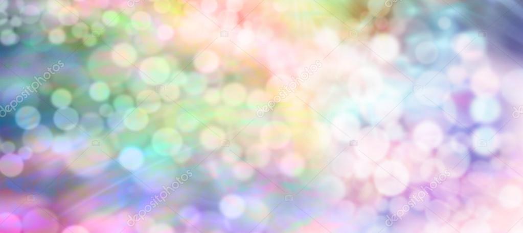 Multicolored rainbow bokeh background