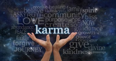 Your Karma is in Your Hands clipart