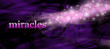 Mucizeler Web sitesi banner arka plan