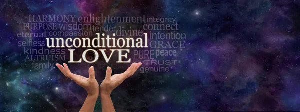 Unconditional Love Word Cloud — Stock Photo, Image