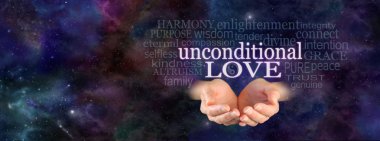 Unconditional Love Word Cloud clipart