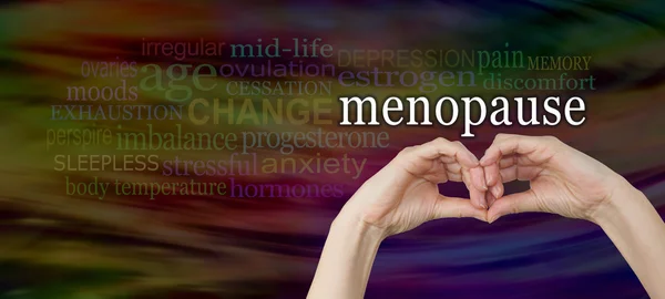 Dai un'occhiata ai segni e sintomi della menopausa — Foto Stock