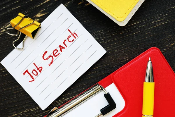 Job Search Frase Folha — Fotografia de Stock