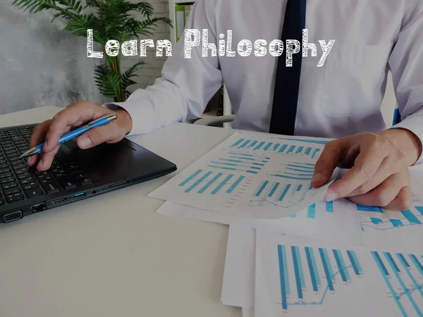 Business Concept Learn Philosophy Inscription Page — Stock Photo, Image