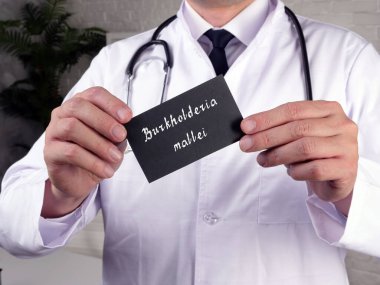 Burkholderia Mallei 'nin tıbbi konsepti.