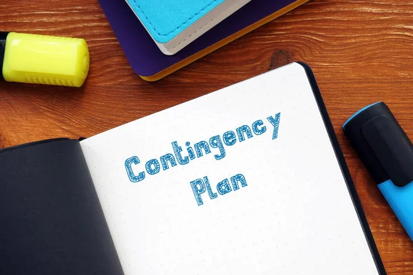 Business concept meaning Contingency Plan with inscription on the page