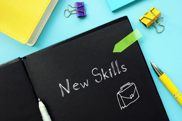 Business Concept New Skills Inscription Sheet — Stock Photo, Image