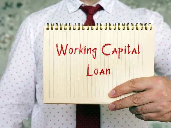 Koncepcja Biznesowa Oznacza Working Capital Loan Zwrotem Arkuszu — Zdjęcie stockowe