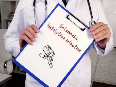 Entamoeba histolytica enfeksiyonu ile ilgili tıbbi konsept