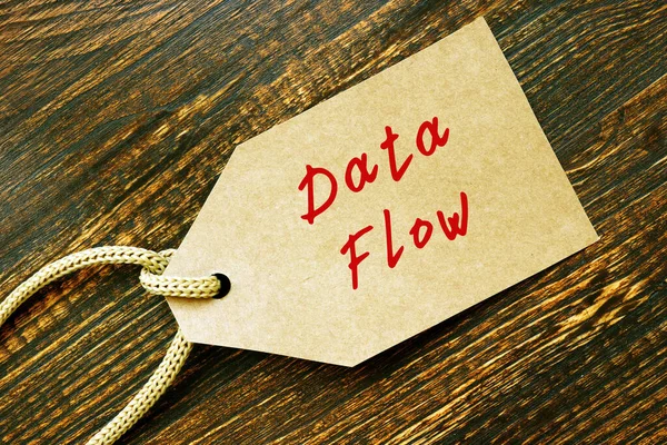 Concetto Finanziario Data Flow Con Iscrizione Alla Pagina — Foto Stock