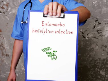 Entamoeba histolytica enfeksiyonu ile ilgili tıbbi konsept