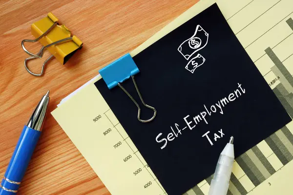 Business Concept Self Employment Tax Inscription Page — Stock Photo, Image