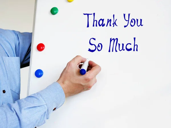 Business Concept Thank You Much Phrase Piece Paper — Stock Photo, Image