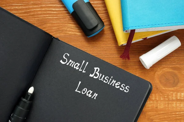 Fráze Small Business Loan Listu — Stock fotografie