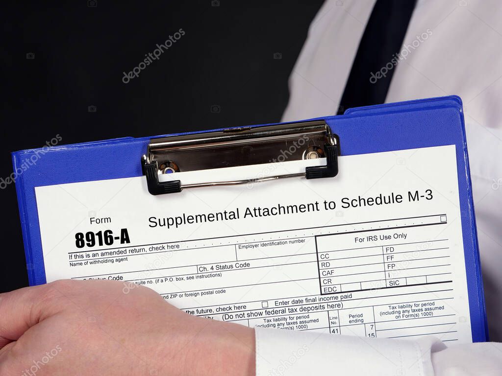 Form 8916-A Supplemental Attachment to Schedule M-3
