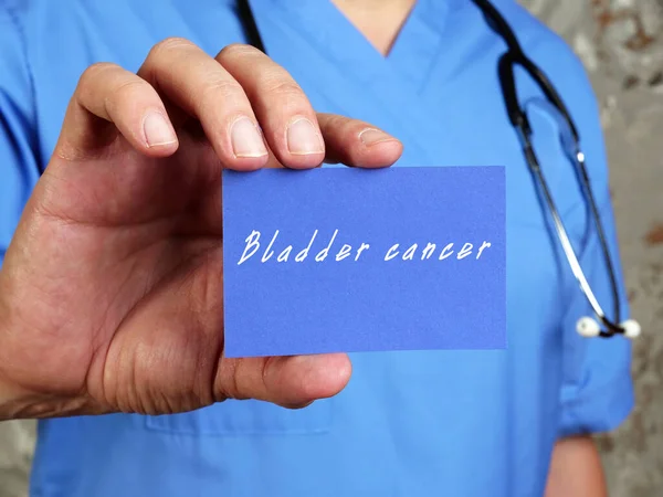 Медицинская Концепция Означает Рак Мочевого Пузыря Надписью Странице — стоковое фото