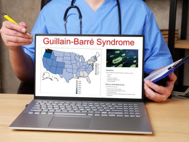 Sağlık konsepti Guillain-Barr sendromu anlamına geliyor.