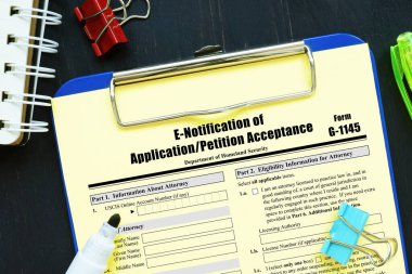 Form G-1145 Başvuru / Dilekçe Kabul Bildirimi