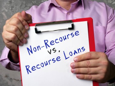  Non-Prourse vs. Kredileri ile ilgili finansal konsept.
