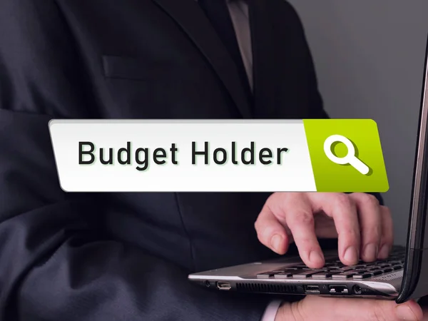 Konceptuellt Foto Budget Holder Med Skriftlig Text — Stockfoto