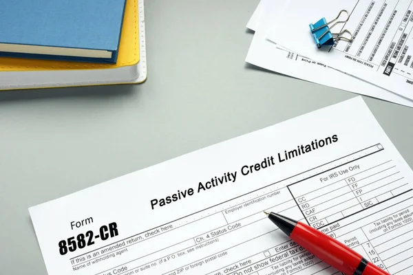 Conceito Negócio Sobre Form 8582 Passive Activity Credit Limitations Com — Fotografia de Stock