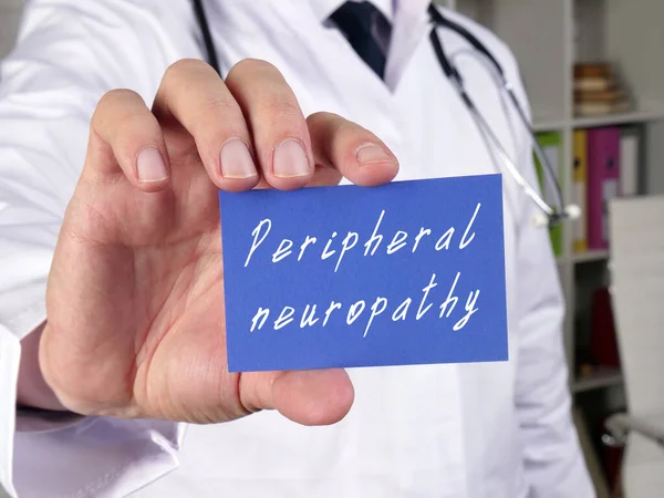 Медична Концепція Про Периферичну Нейропатію Написом Аркуші Паперу — стокове фото
