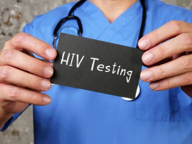 Tıbbi konsept, HIV testi anlamına gelir.