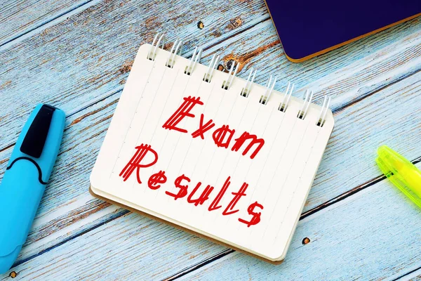 Business concept about Exam Results with phrase on the page