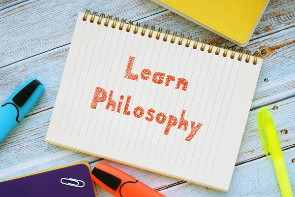 Financial Concept Learn Philosophy Phrase Piece Paper — Stock Photo, Image
